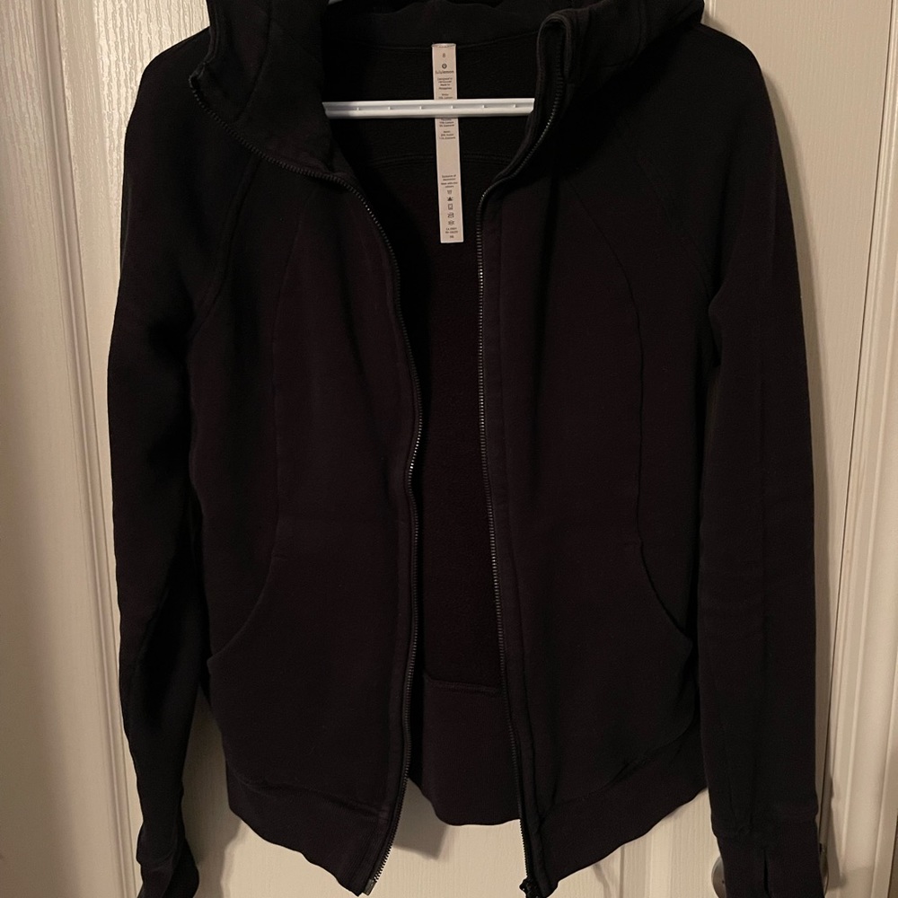 Black scuba hoodie